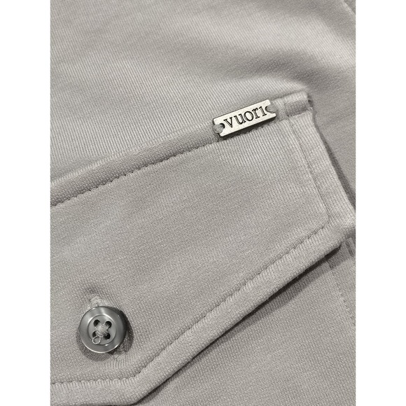 Vuori Boulevard Shirt Jacket Shacket Men's XL Grey Button Up Long Sleeve V281 - Picture 2 of 11